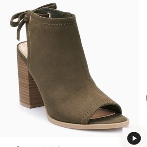 LC Lauren Conrad Peep Toe Ankle Boots